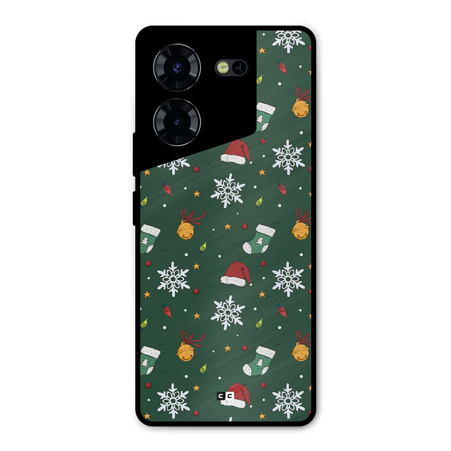 Christmas Call Metal Back Case for Tecno Pova 5 Pro 5G