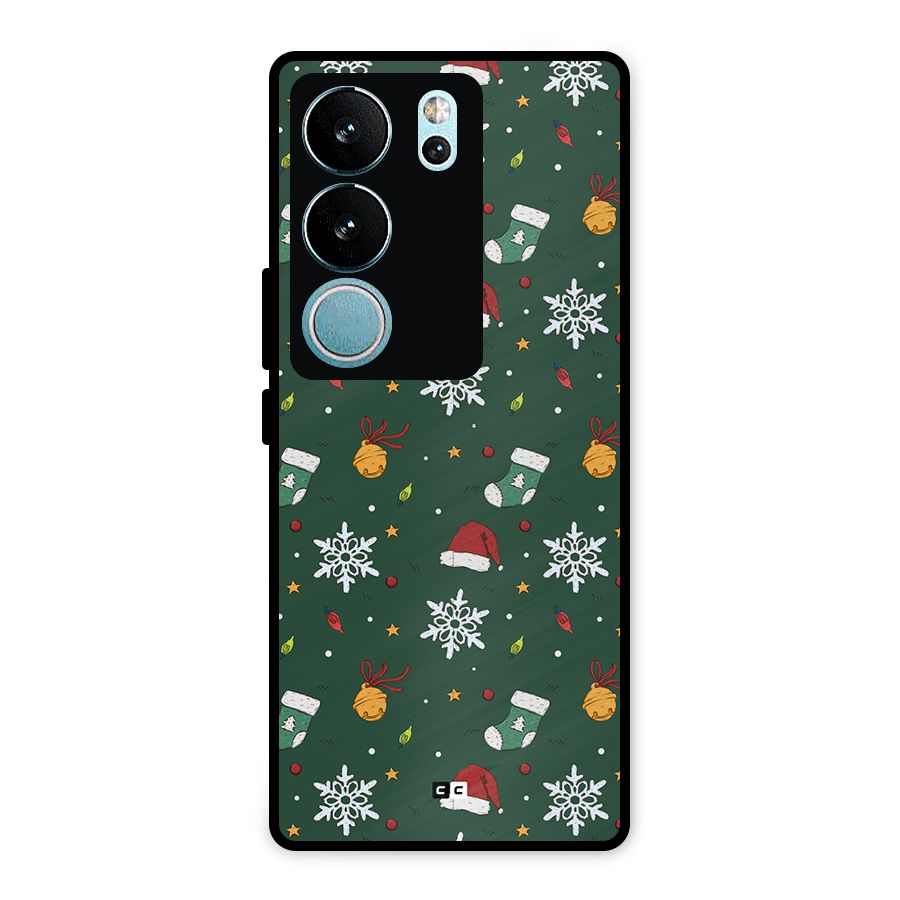 Christmas Call Metal Back Case for Vivo V29 Pro