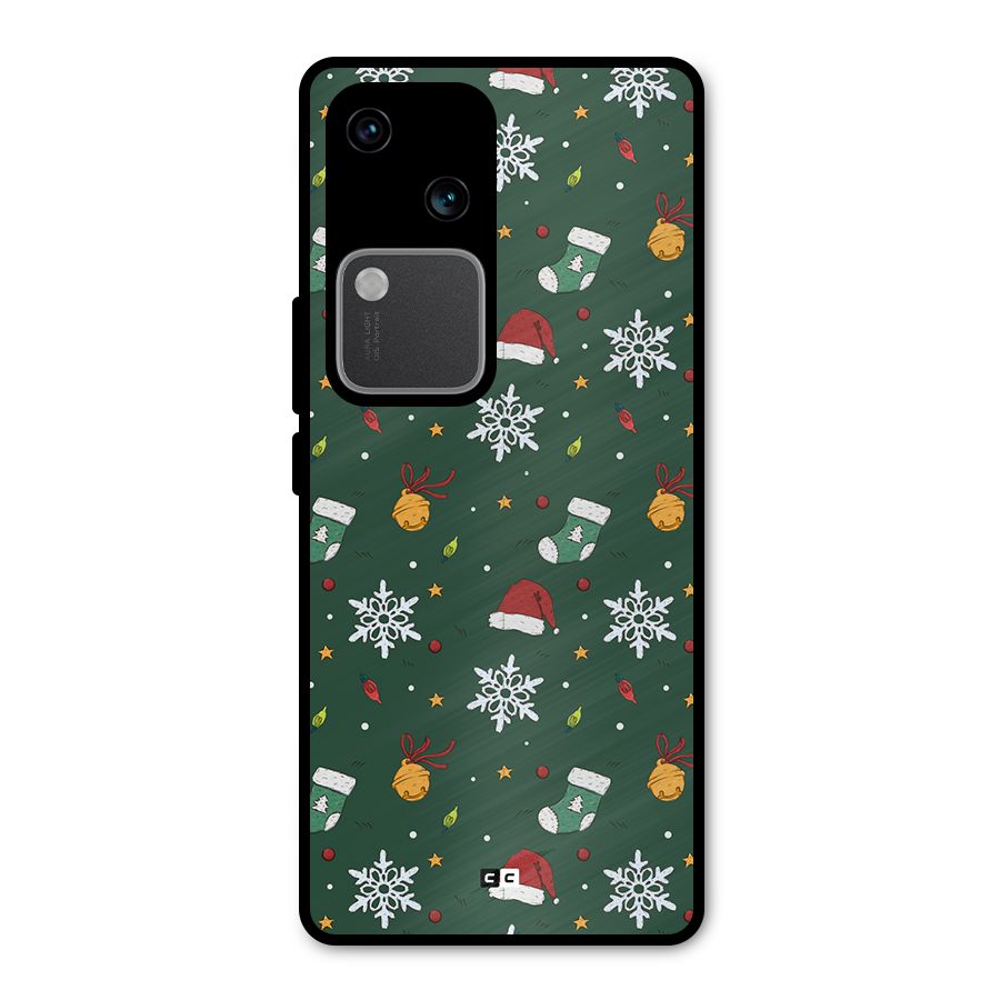 Christmas Call Metal Back Case for Vivo V30 Pro