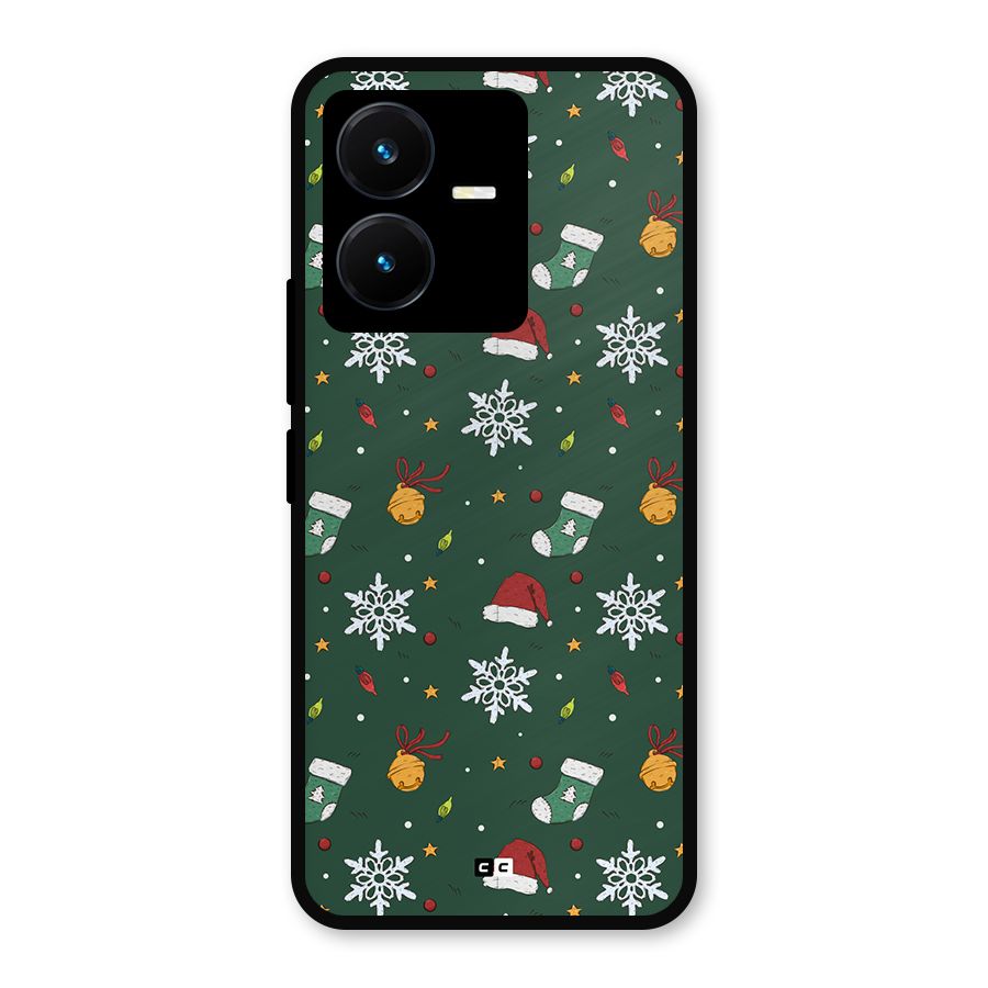 Christmas Call Metal Back Case for Vivo Y22s