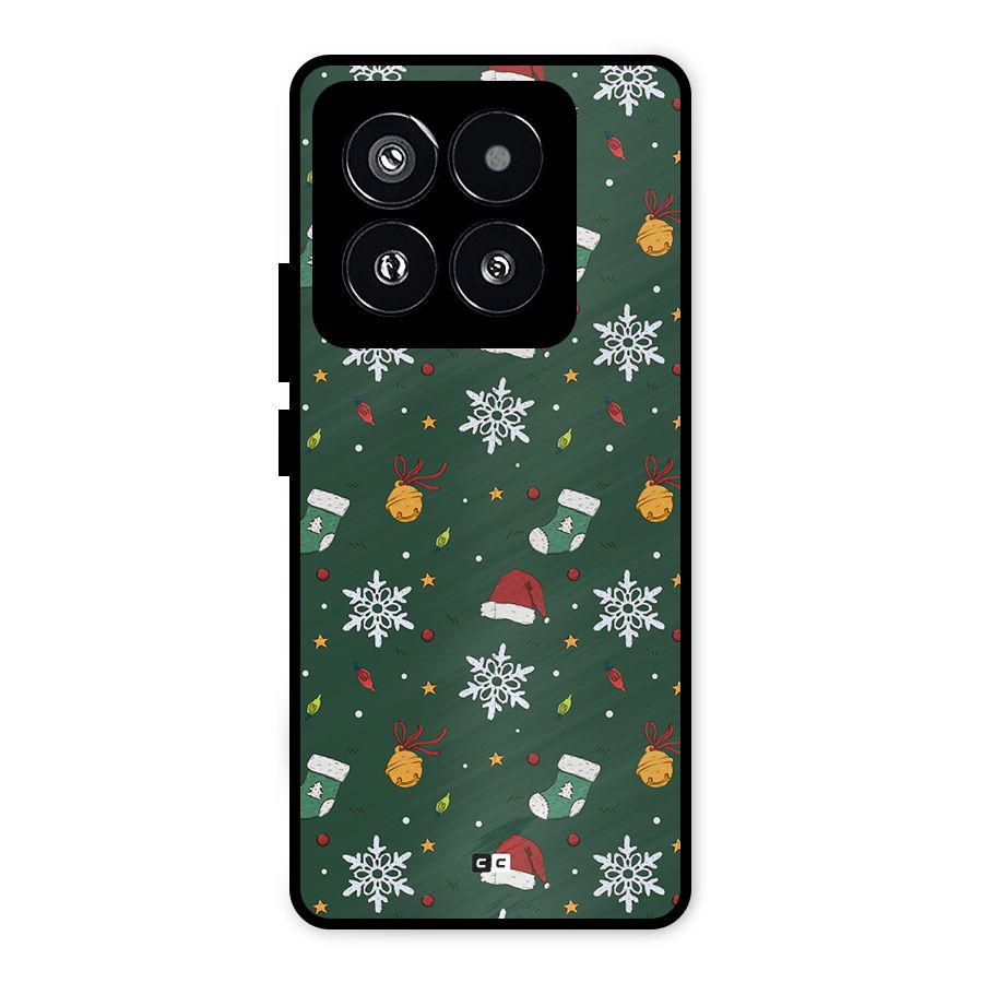 Christmas Call Metal Back Case for Xiaomi 14 Pro