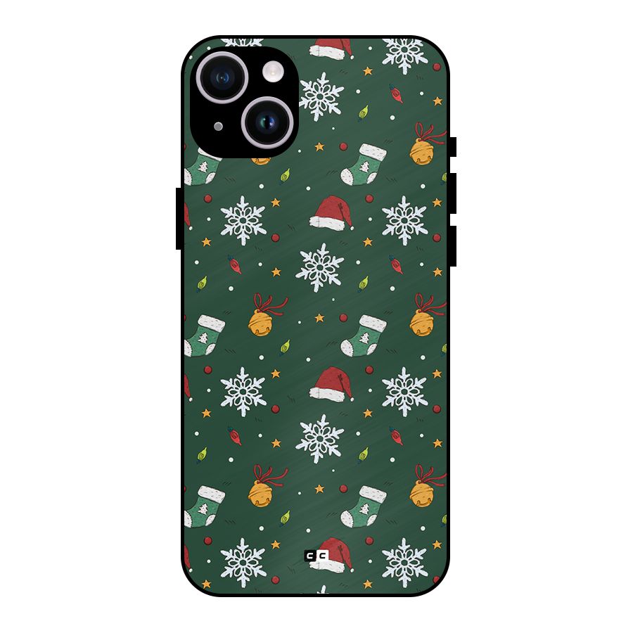 Christmas Call Metal Back Case for iPhone 14 Plus