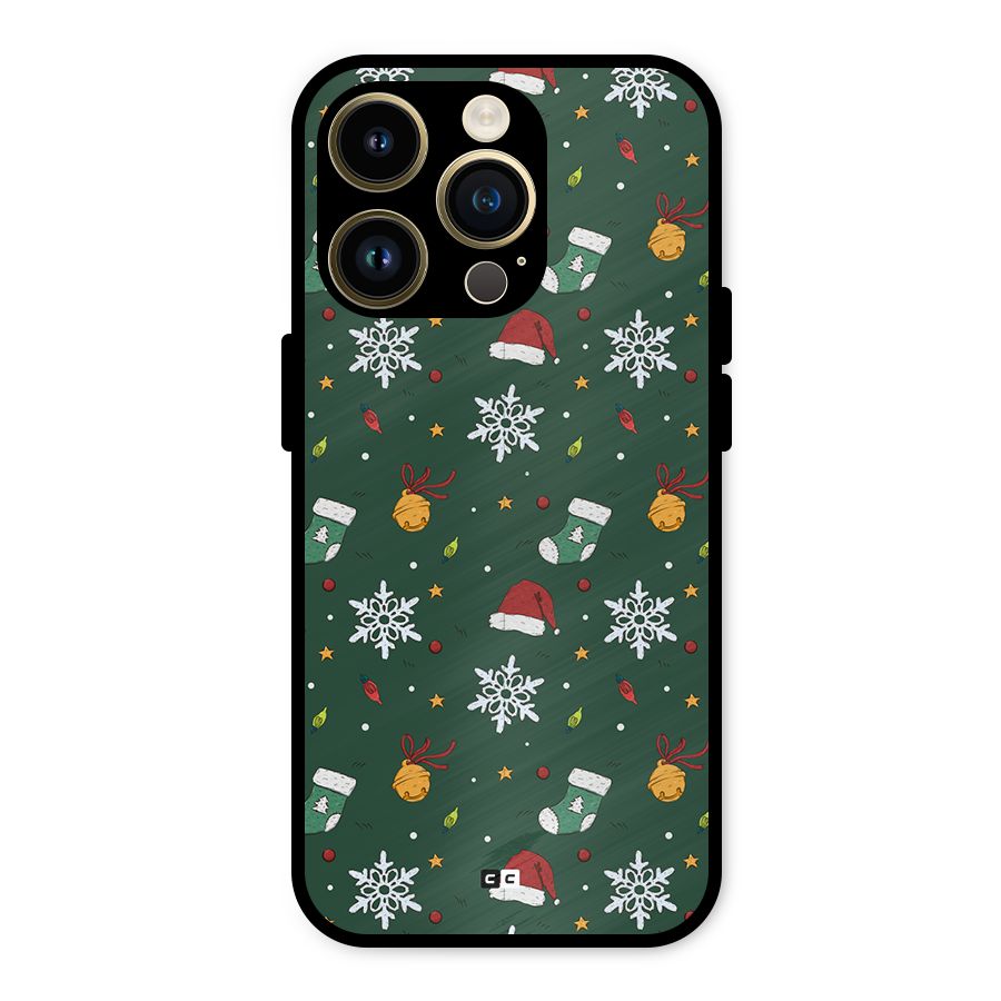 Christmas Call Metal Back Case for iPhone 14 Pro
