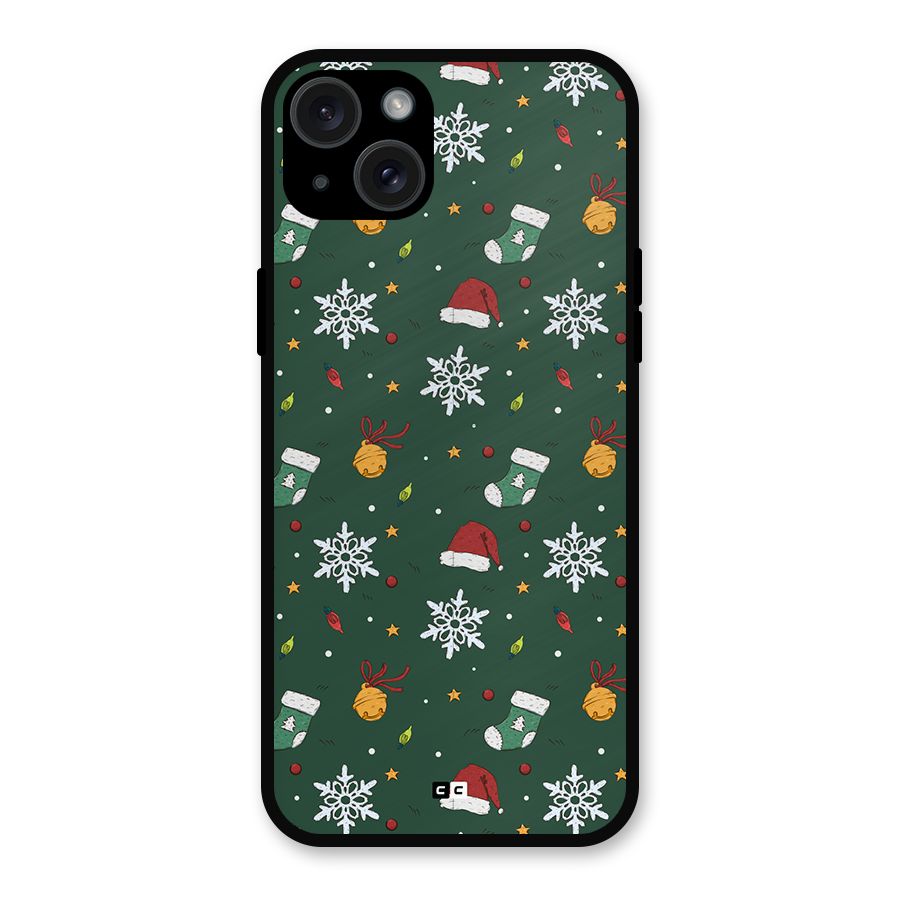Christmas Call Metal Back Case for iPhone 15 Plus