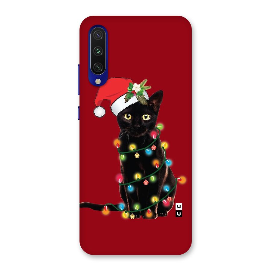 Christmas Cap Cat Back Case for Mi A3