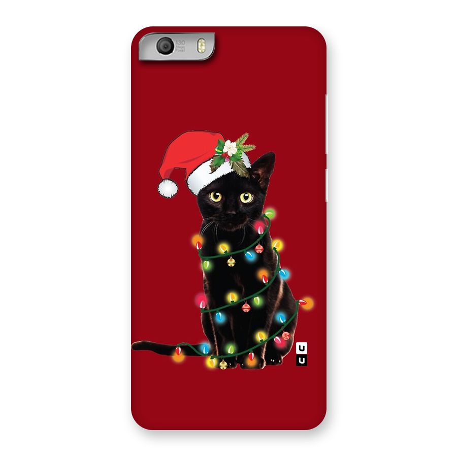 Christmas Cap Cute Cat Back Case for Canvas Knight 2