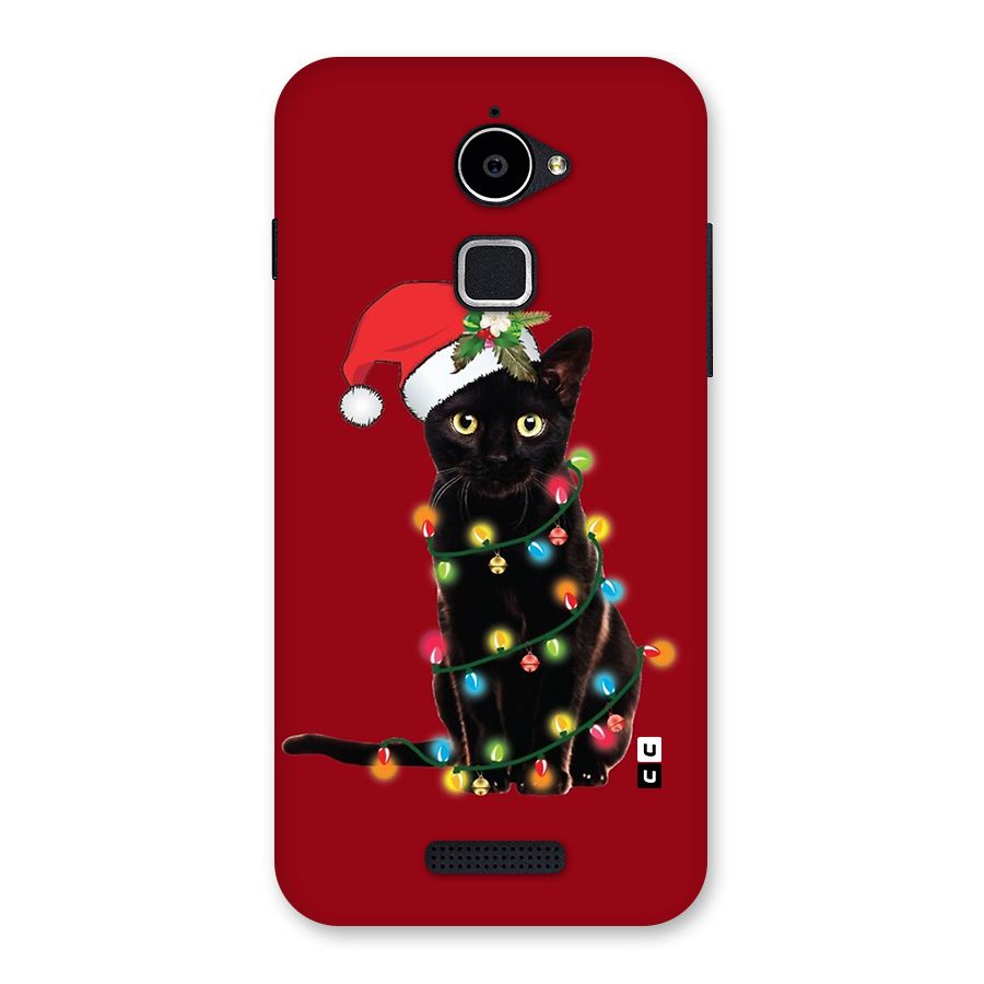 Christmas Cap Cute Cat Back Case for Coolpad Note 3 Lite