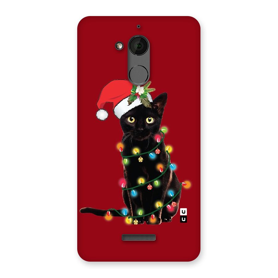 Christmas Cap Cute Cat Back Case for Coolpad Note 5