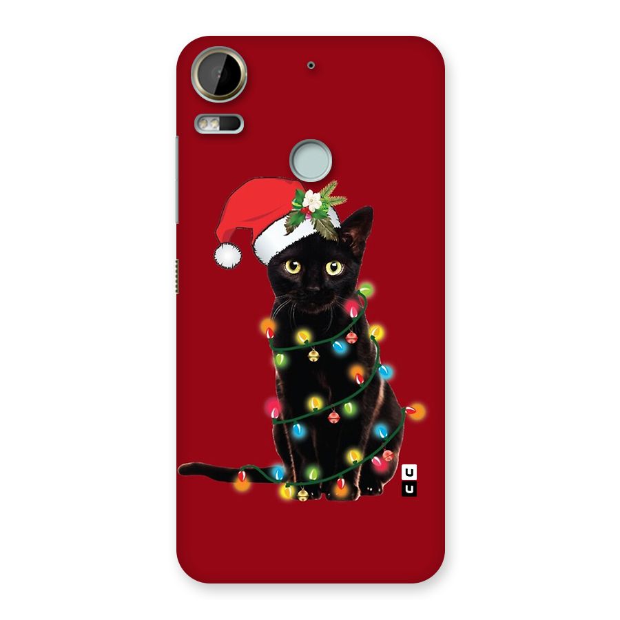 Christmas Cap Cute Cat Back Case for Desire 10 Pro