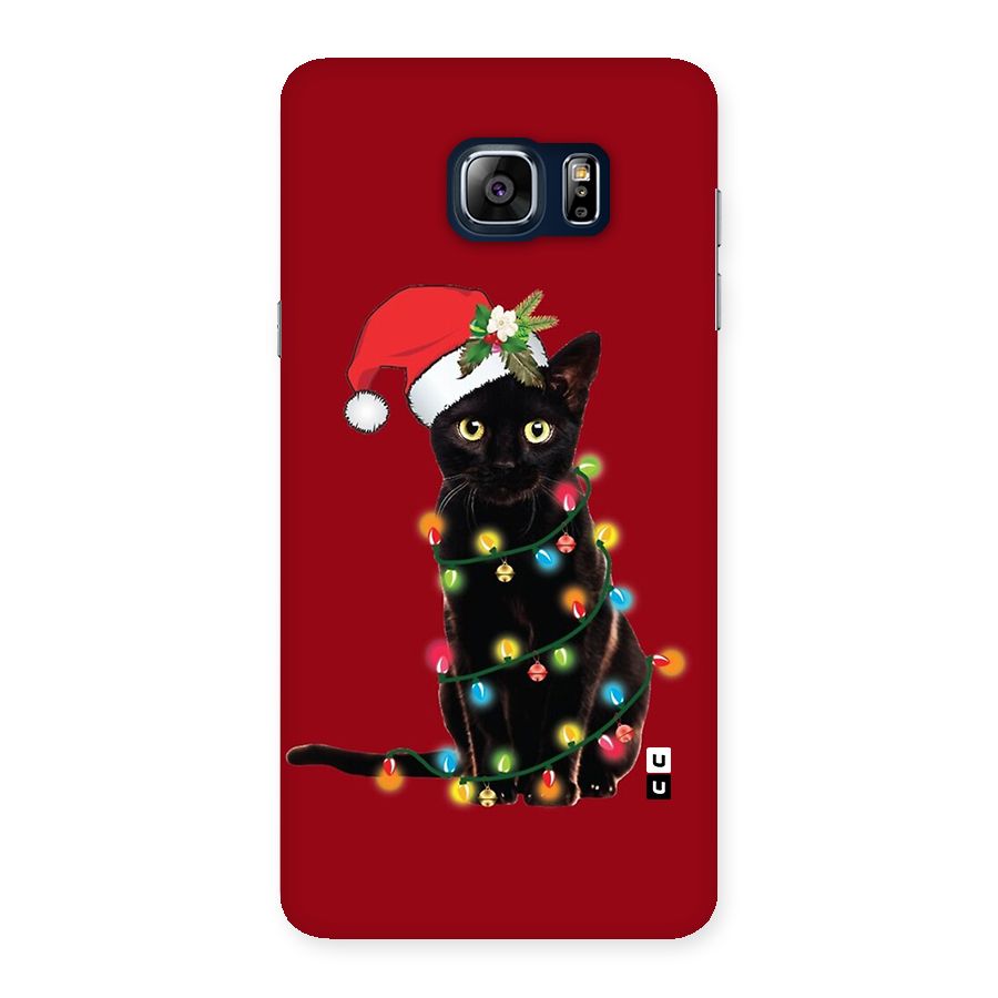 Christmas Cap Cute Cat Back Case for Galaxy Note 5