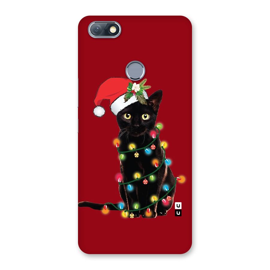 Christmas Cap Cute Cat Back Case for Infinix Note 5
