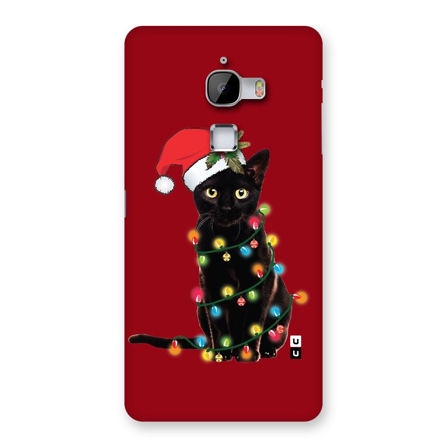 Christmas Cap Cute Cat Back Case for LeTV Le Max