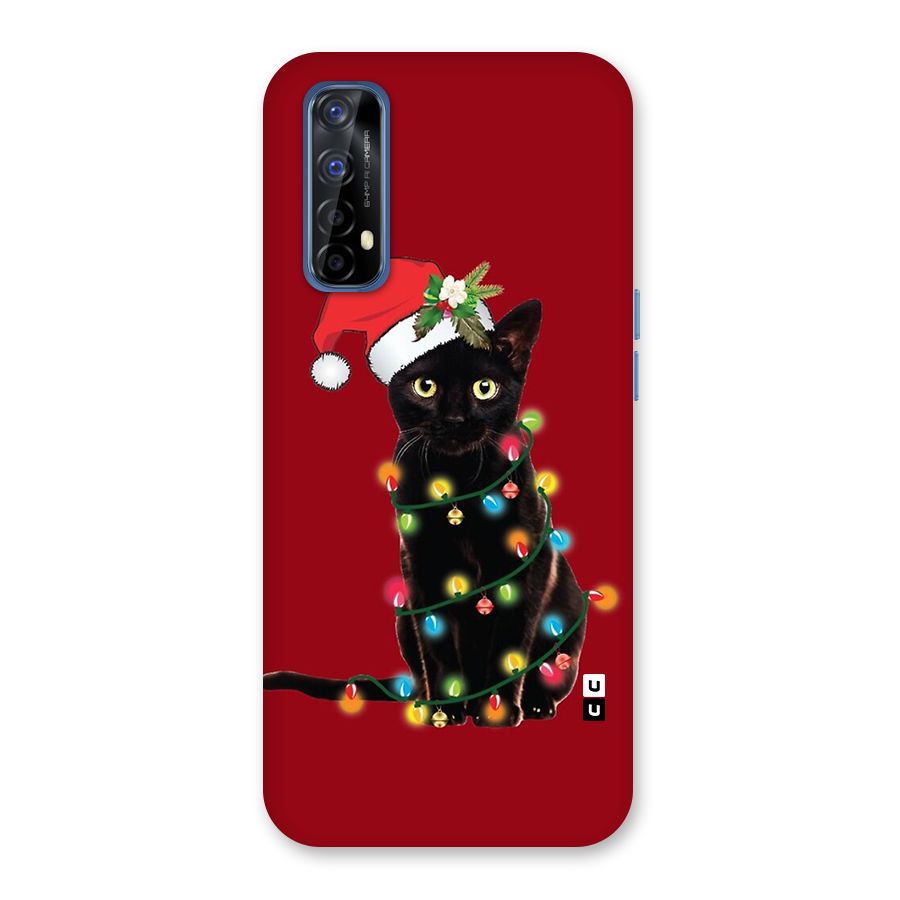 Christmas Cap Cute Cat Back Case for Realme Narzo 20 Pro