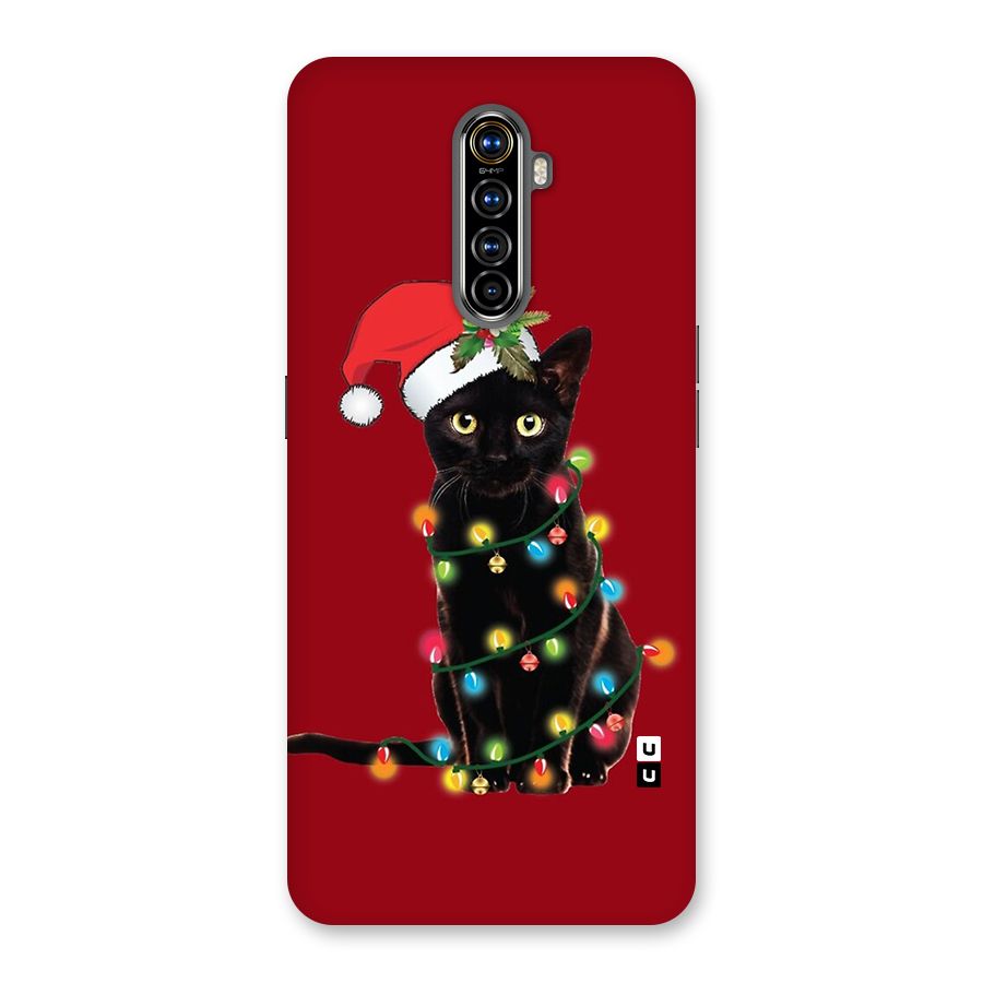 Christmas Cap Cute Cat Back Case for Realme X2 Pro