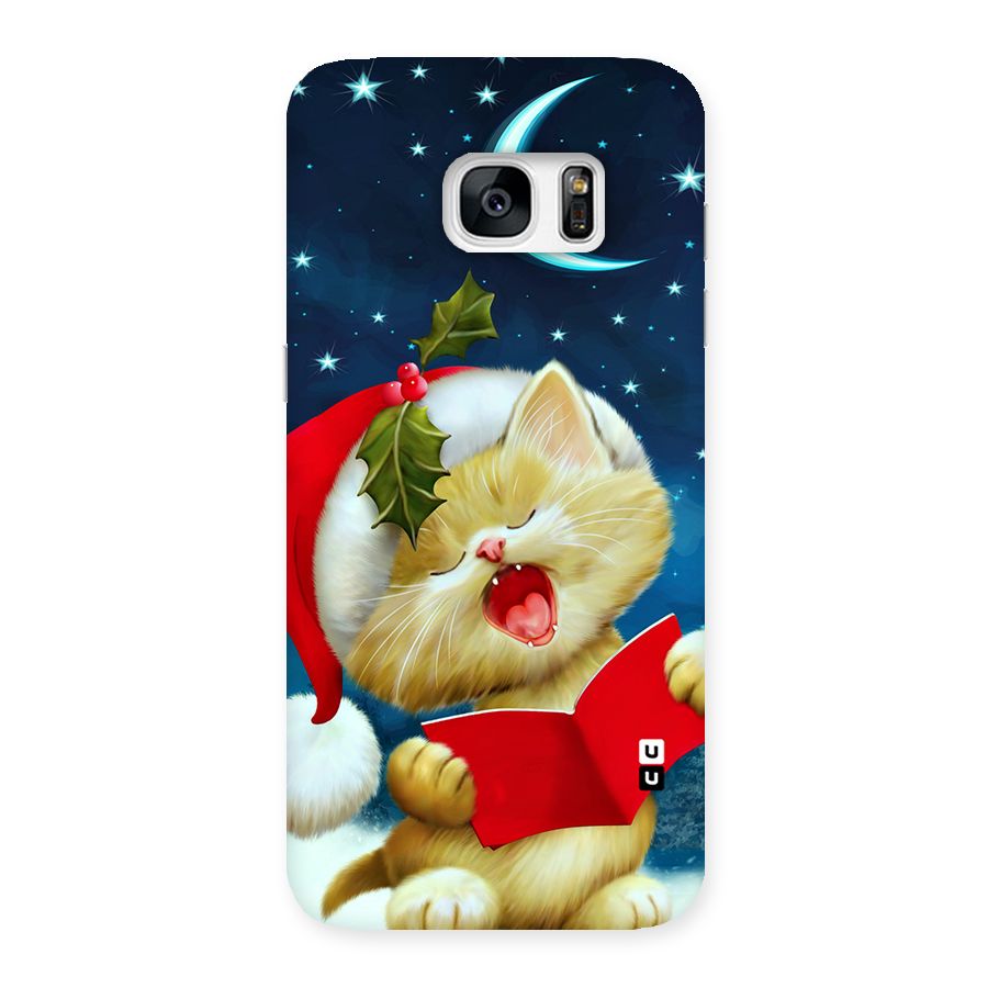 Christmas Cat Back Case for Galaxy S7 Edge