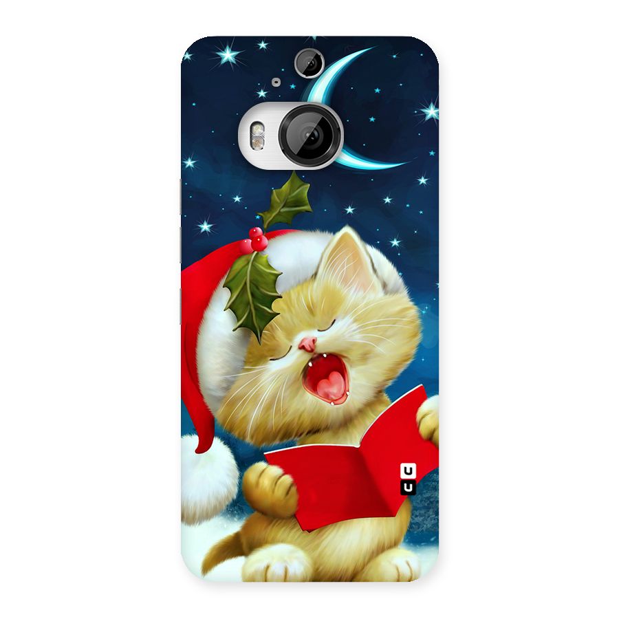 Christmas Cat Back Case for HTC One M9 Plus