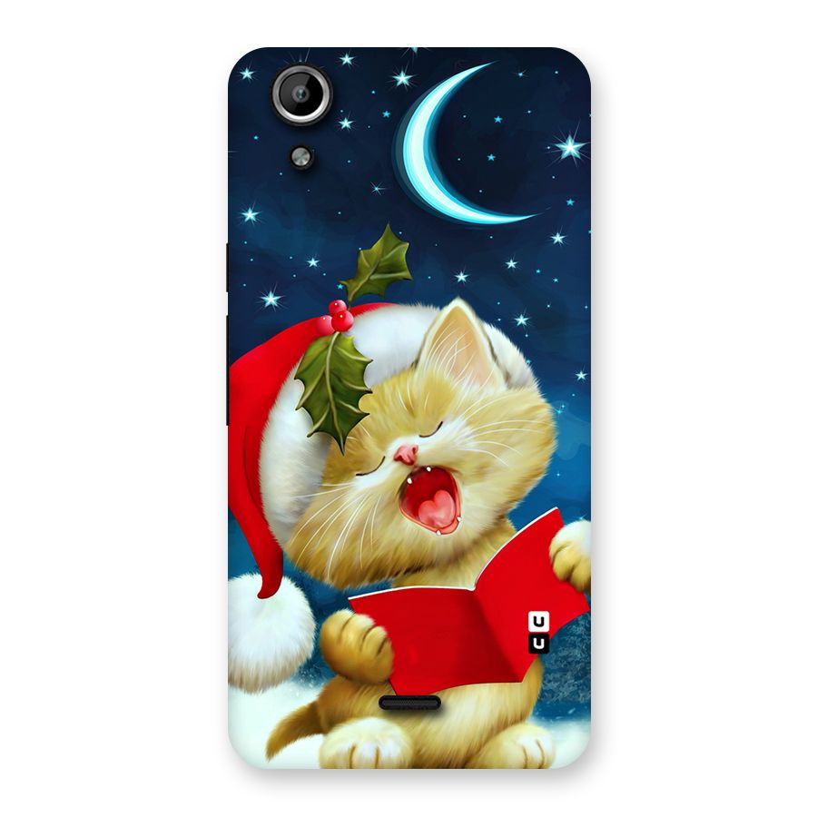 Christmas Cat Back Case for Micromax Canvas Selfie Lens Q345
