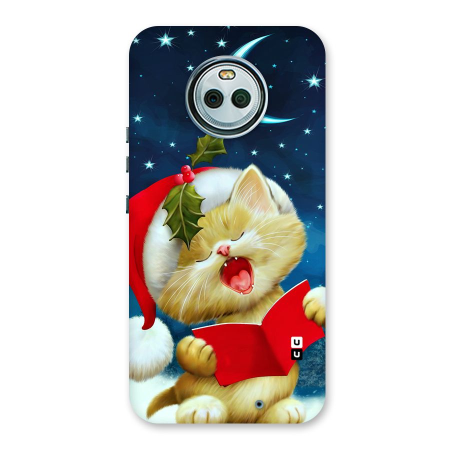 Christmas Cat Back Case for Moto X4