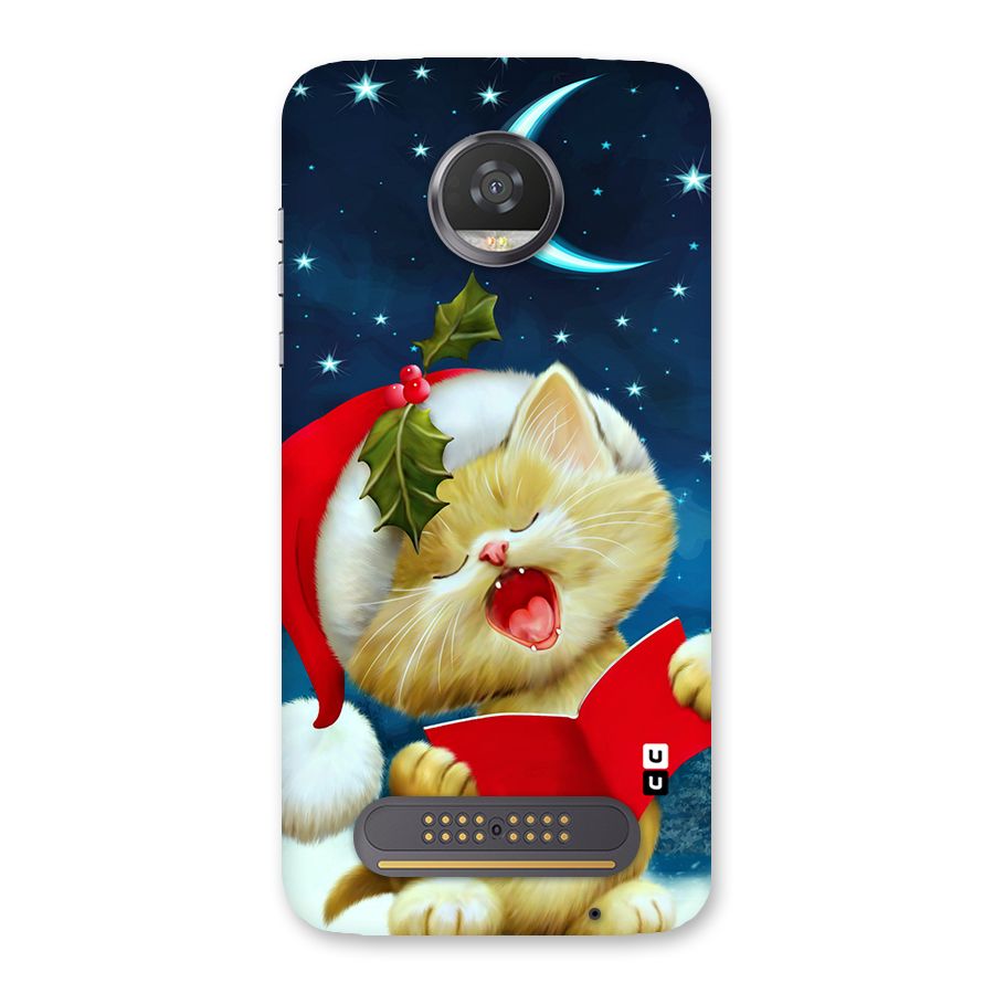 Christmas Cat Back Case for Moto Z2 Play