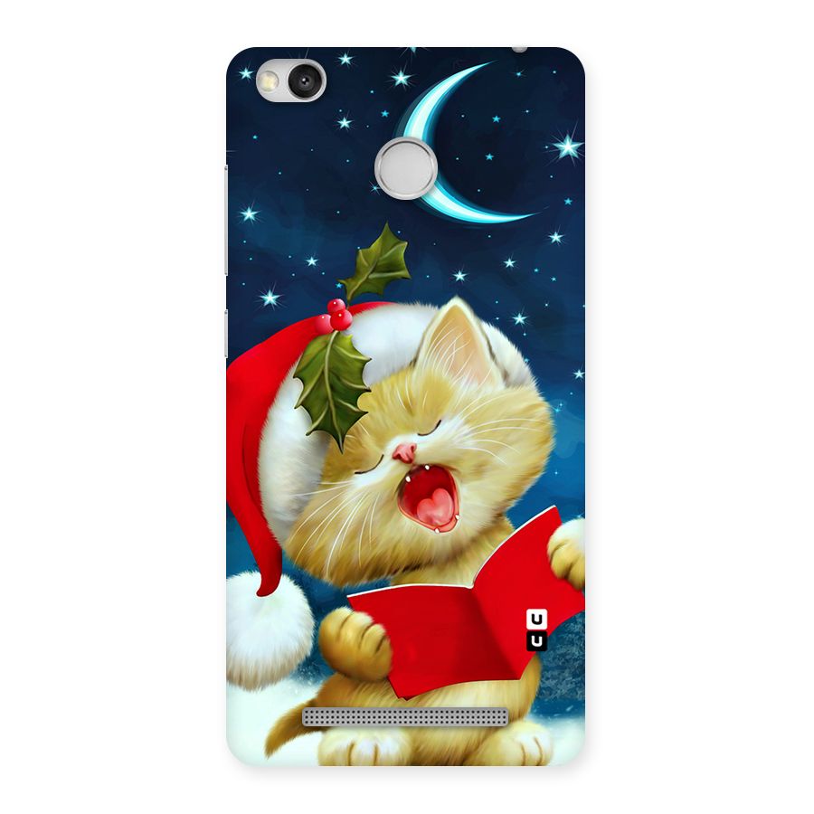 Christmas Cat Back Case for Redmi 3S Prime