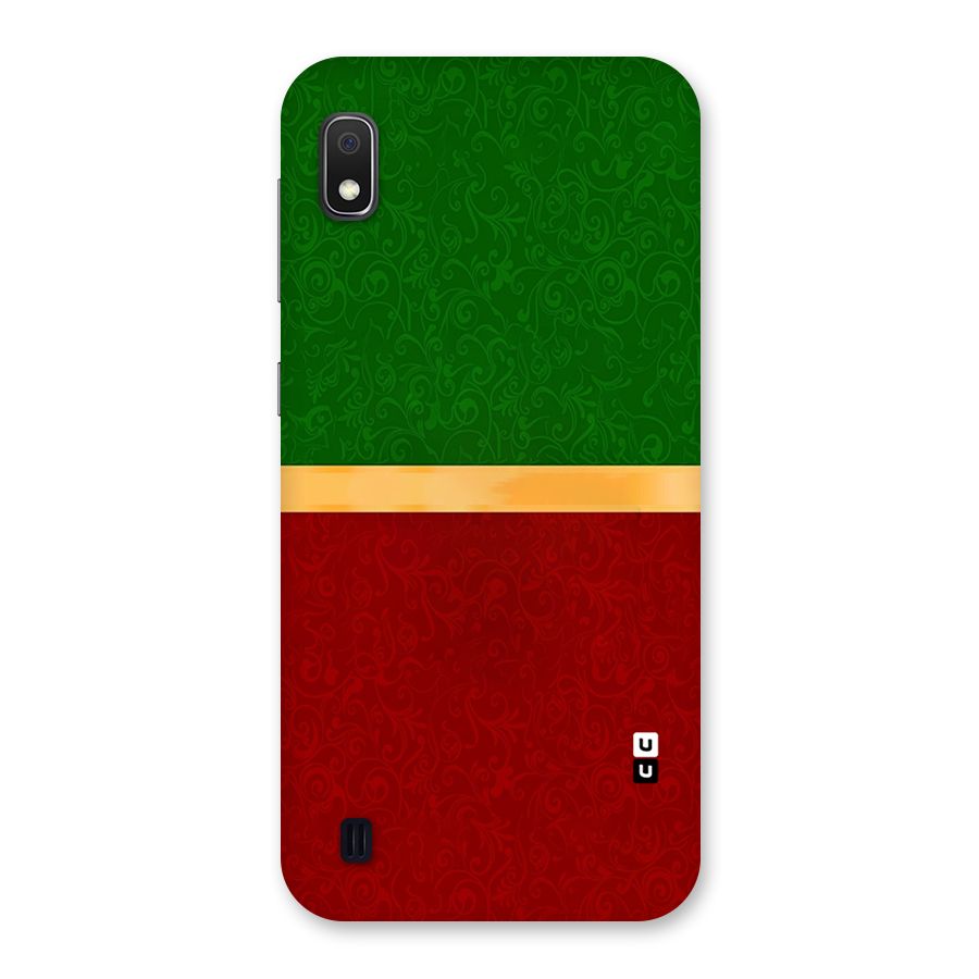Christmas Colors Stripe Back Case for Galaxy A10
