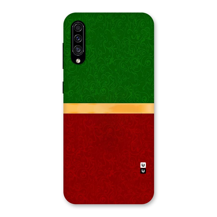 Christmas Colors Stripe Back Case for Galaxy A30s