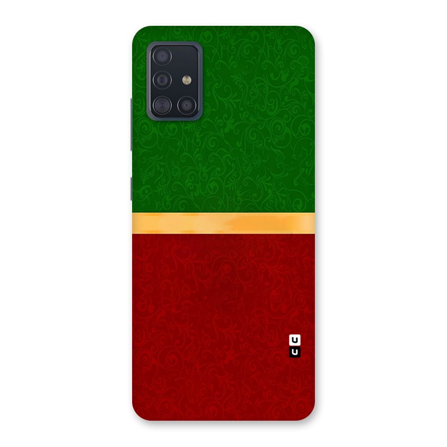 Christmas Colors Stripe Back Case for Galaxy A51