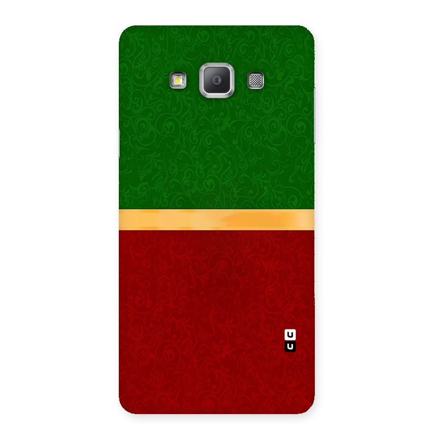 Christmas Colors Stripe Back Case for Galaxy A7