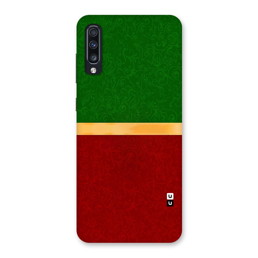 Christmas Colors Stripe Back Case for Galaxy A70