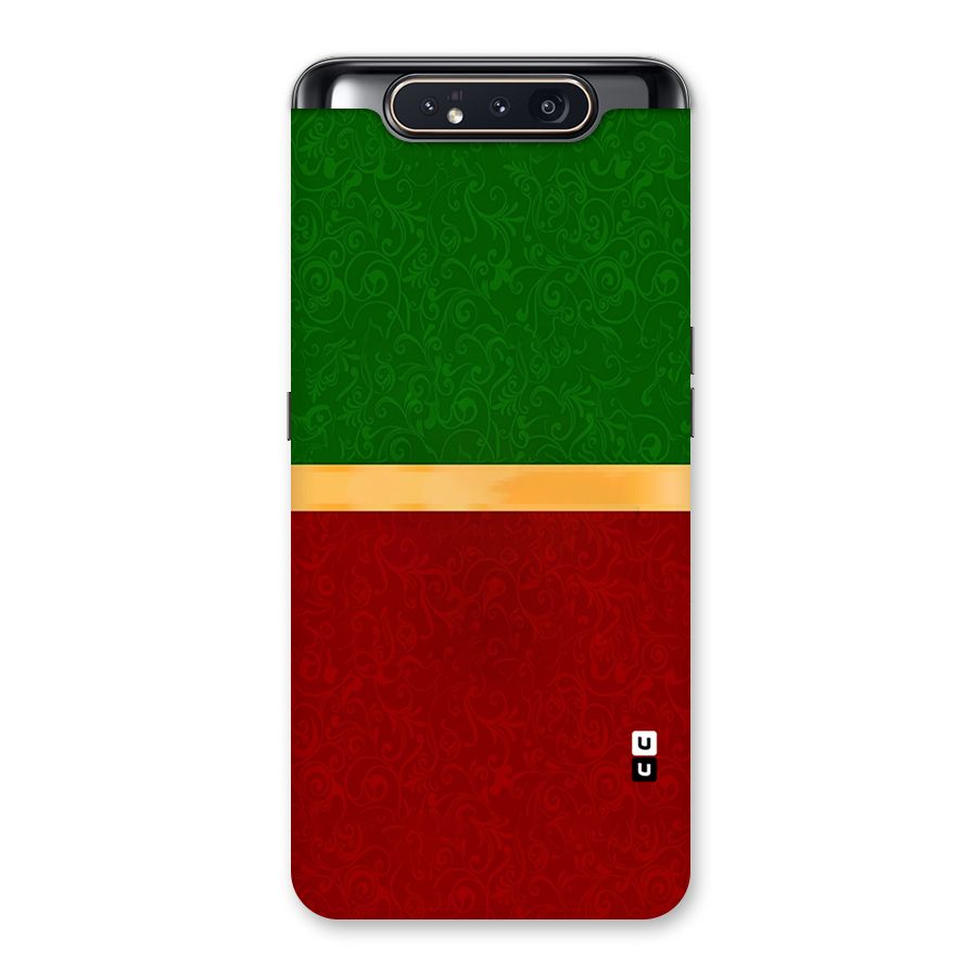 Christmas Colors Stripe Back Case for Galaxy A80