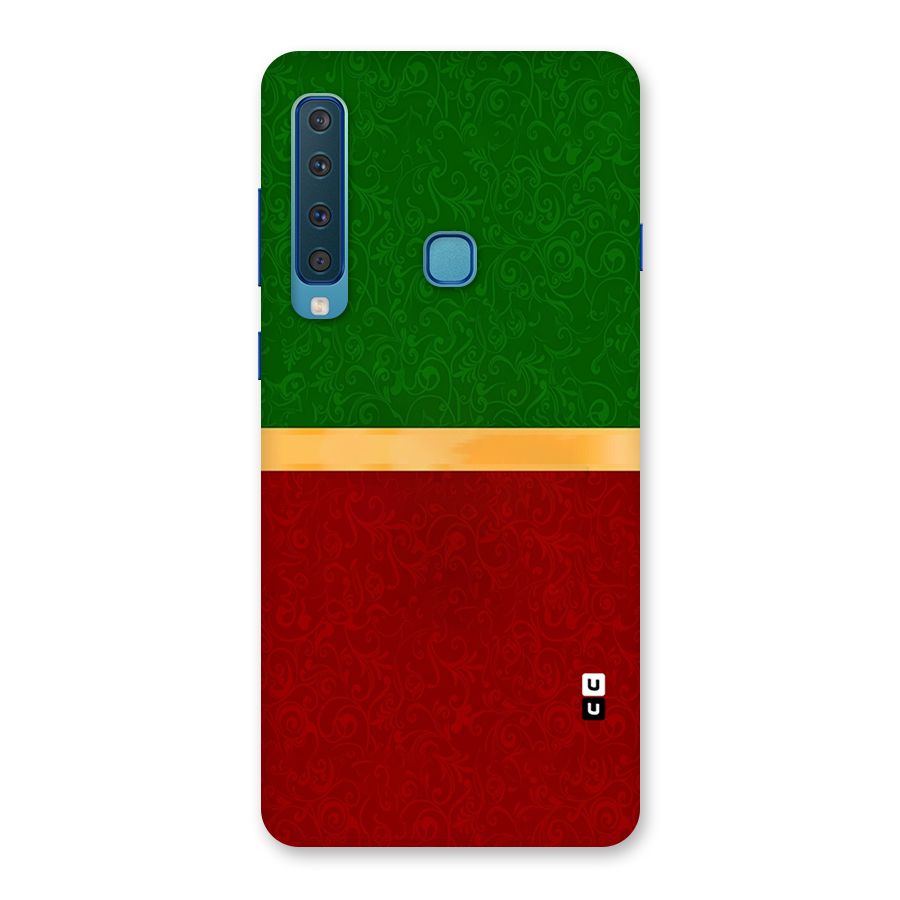 Christmas Colors Stripe Back Case for Galaxy A9 (2018)