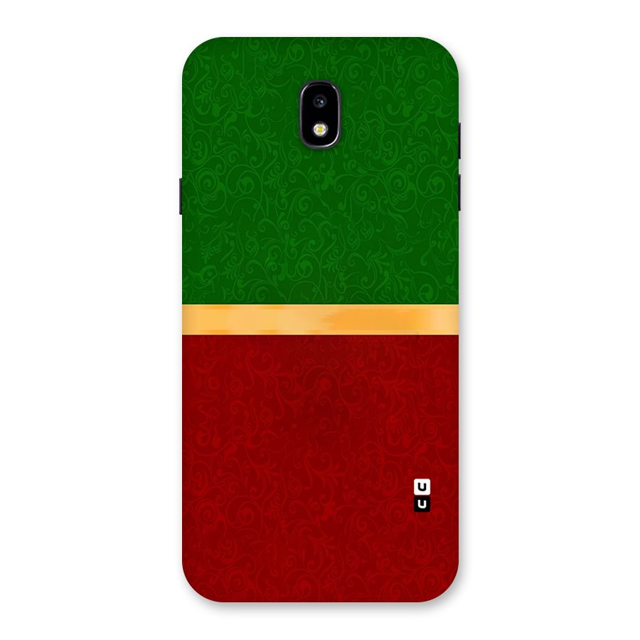 Christmas Colors Stripe Back Case for Galaxy J7 Pro