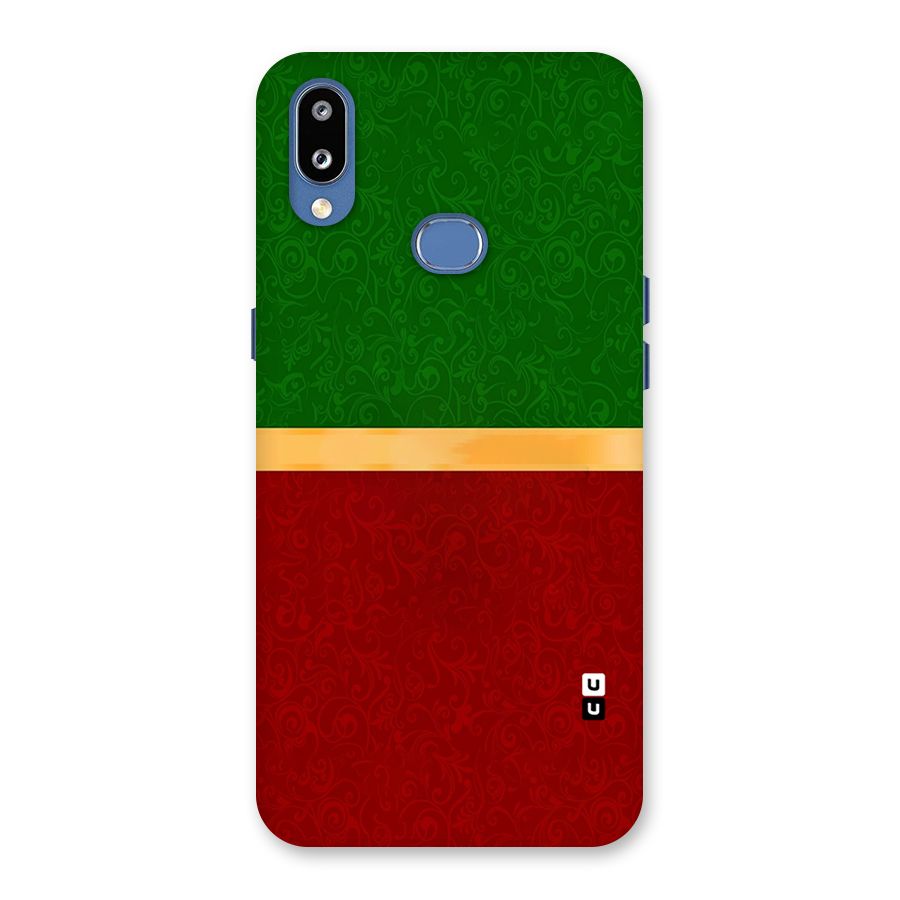 Christmas Colors Stripe Back Case for Galaxy M01s