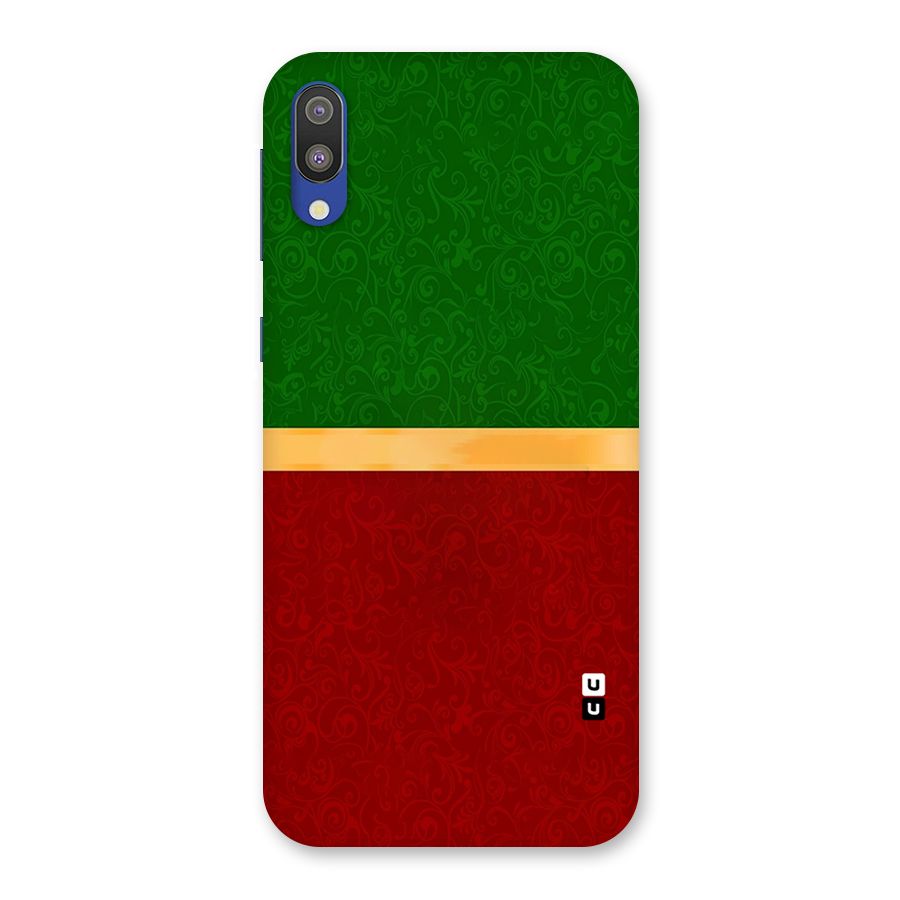 Christmas Colors Stripe Back Case for Galaxy M10