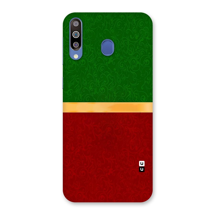 Christmas Colors Stripe Back Case for Galaxy M30