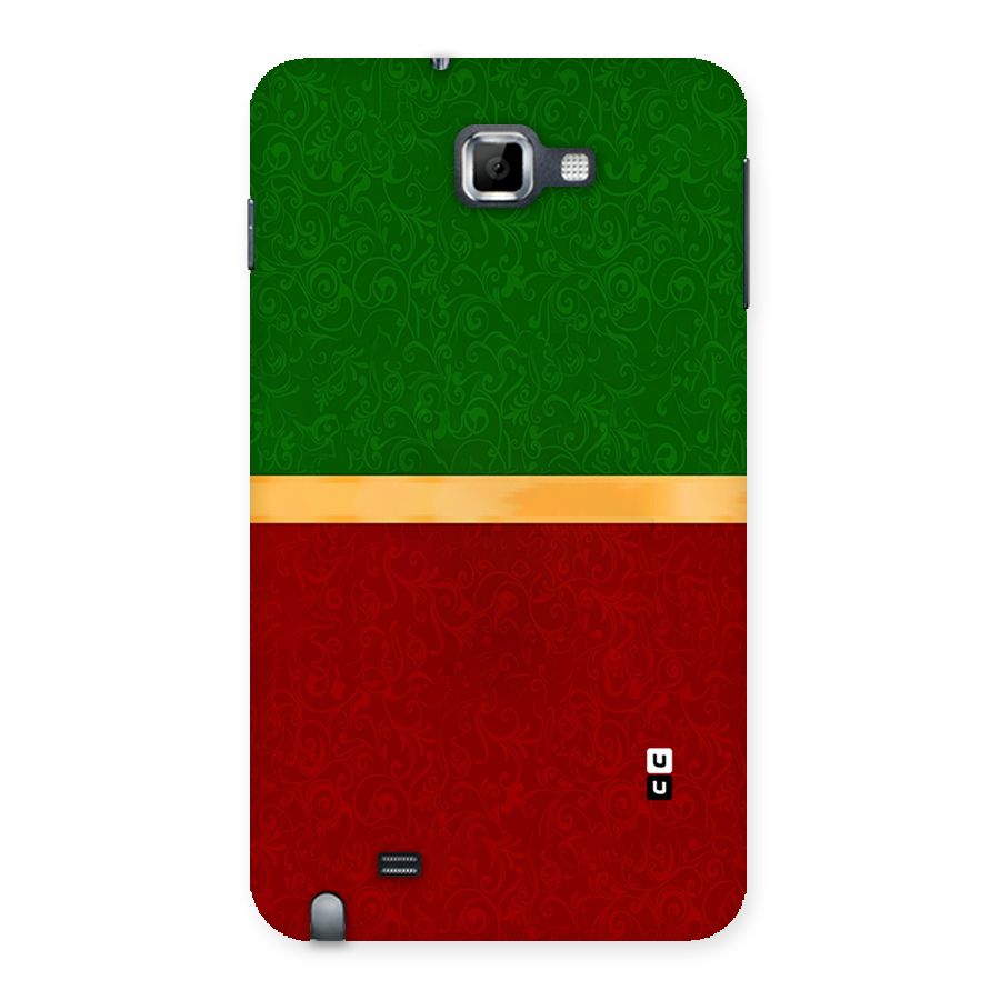 Christmas Colors Stripe Back Case for Galaxy Note