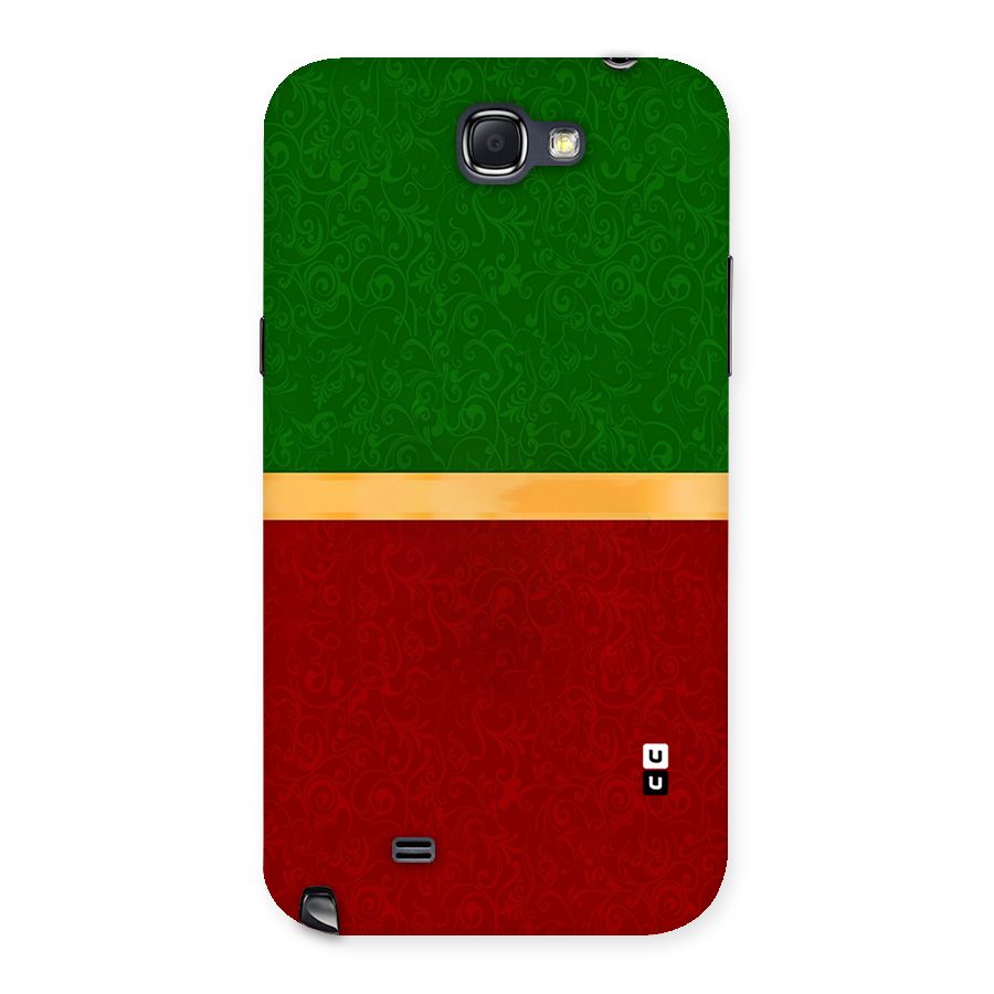 Christmas Colors Stripe Back Case for Galaxy Note 2