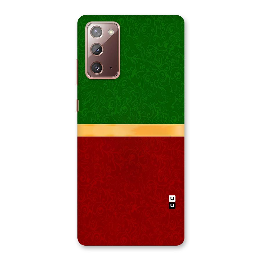 Christmas Colors Stripe Back Case for Galaxy Note 20