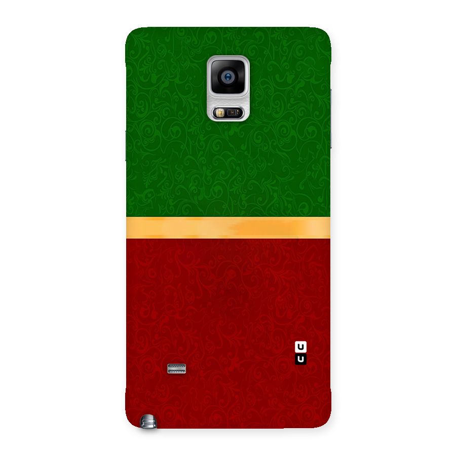 Christmas Colors Stripe Back Case for Galaxy Note 4