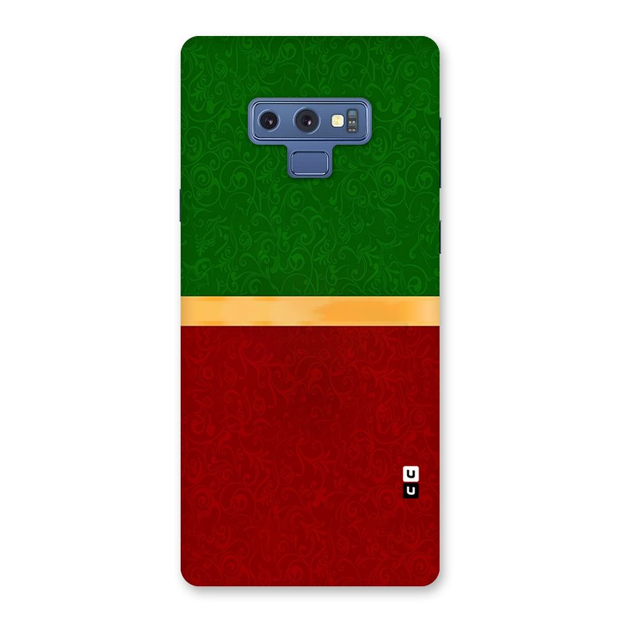 Christmas Colors Stripe Back Case for Galaxy Note 9