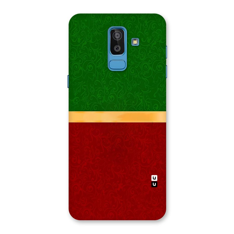 Christmas Colors Stripe Back Case for Galaxy On8 (2018)