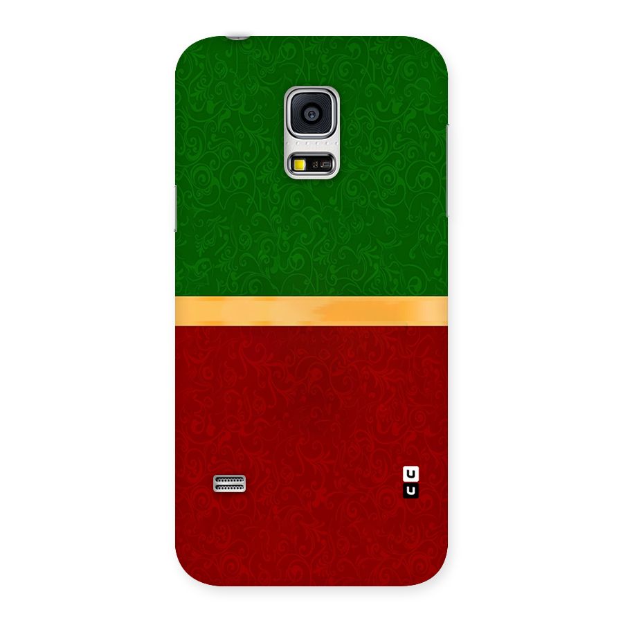 Christmas Colors Stripe Back Case for Galaxy S5 Mini