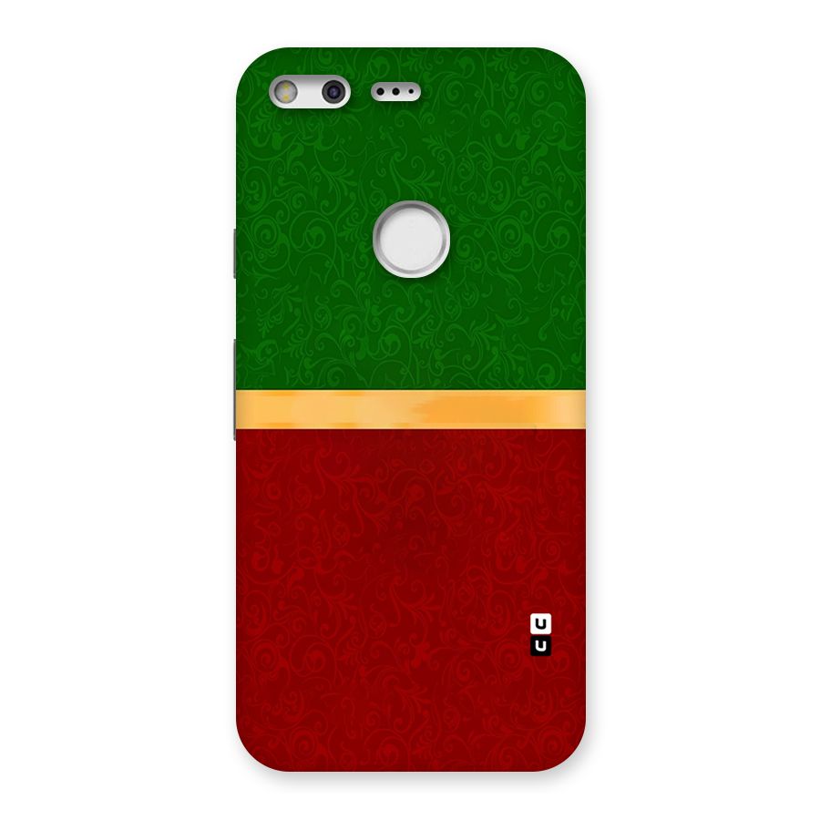 Christmas Colors Stripe Back Case for Google Pixel