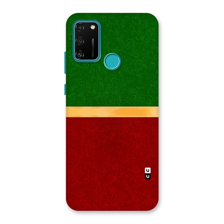 Christmas Colors Stripe Back Case for Honor 9A