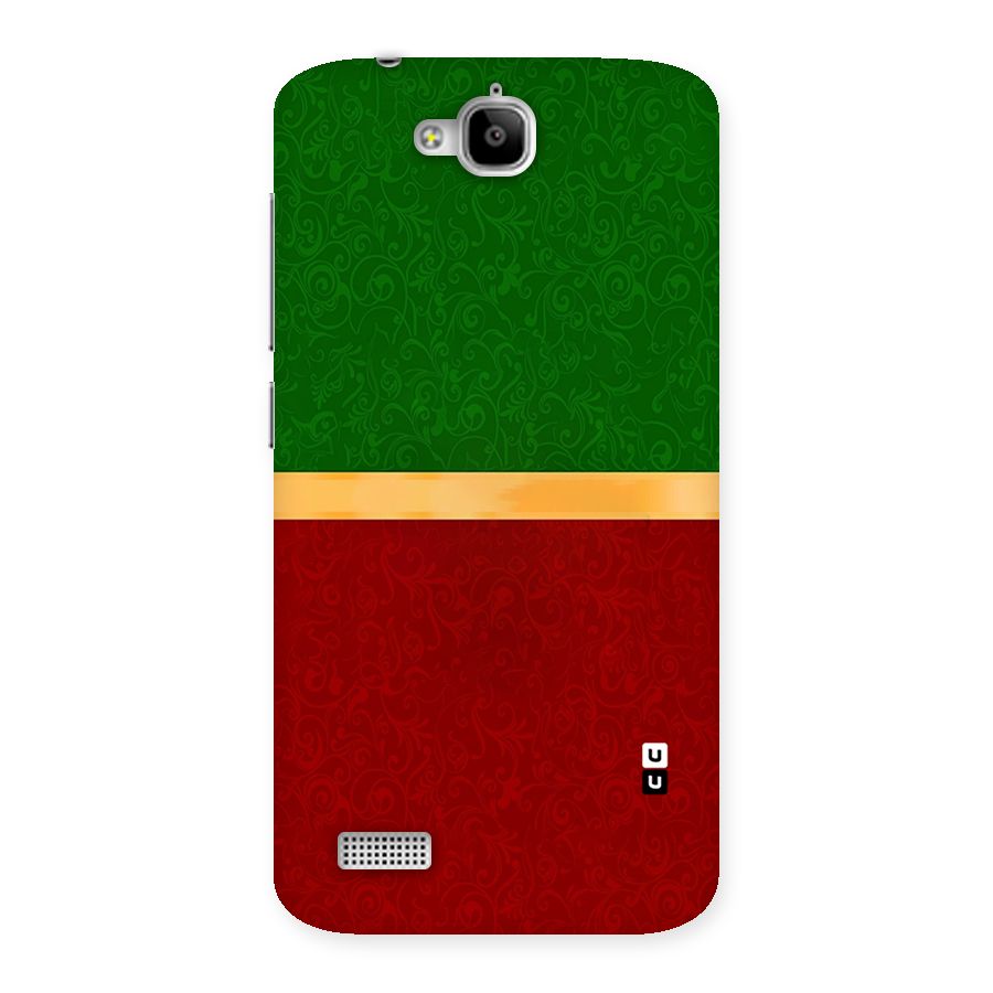 Christmas Colors Stripe Back Case for Honor Holly