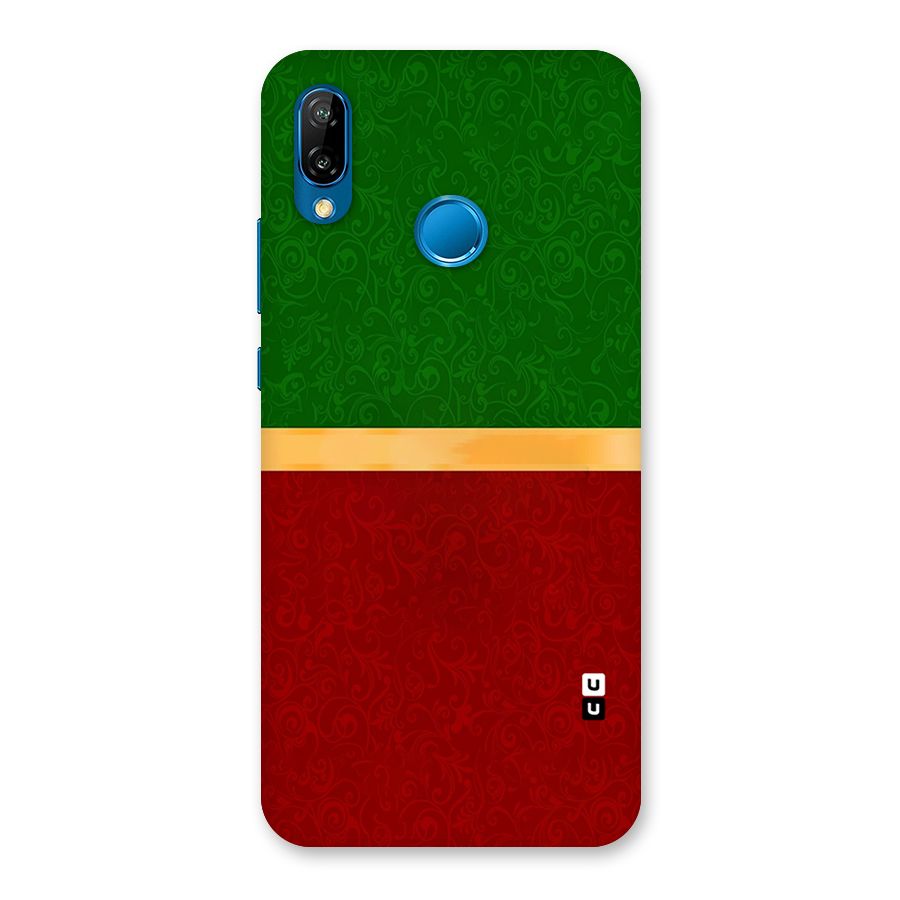 Christmas Colors Stripe Back Case for Huawei P20 Lite