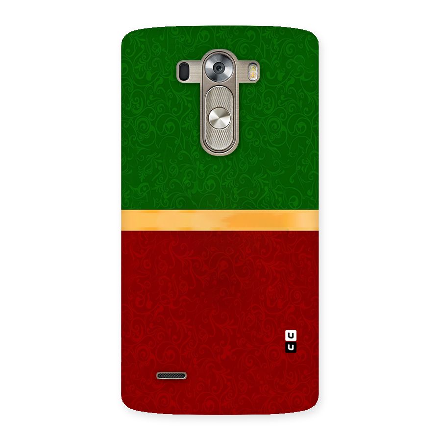 Christmas Colors Stripe Back Case for LG G3