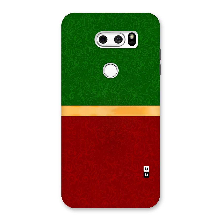 Christmas Colors Stripe Back Case for LG V30