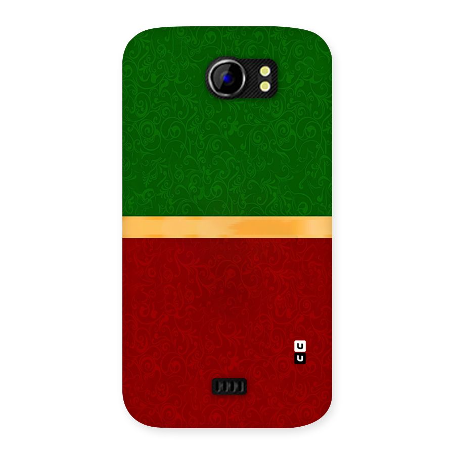 Christmas Colors Stripe Back Case for Micromax Canvas 2 A110