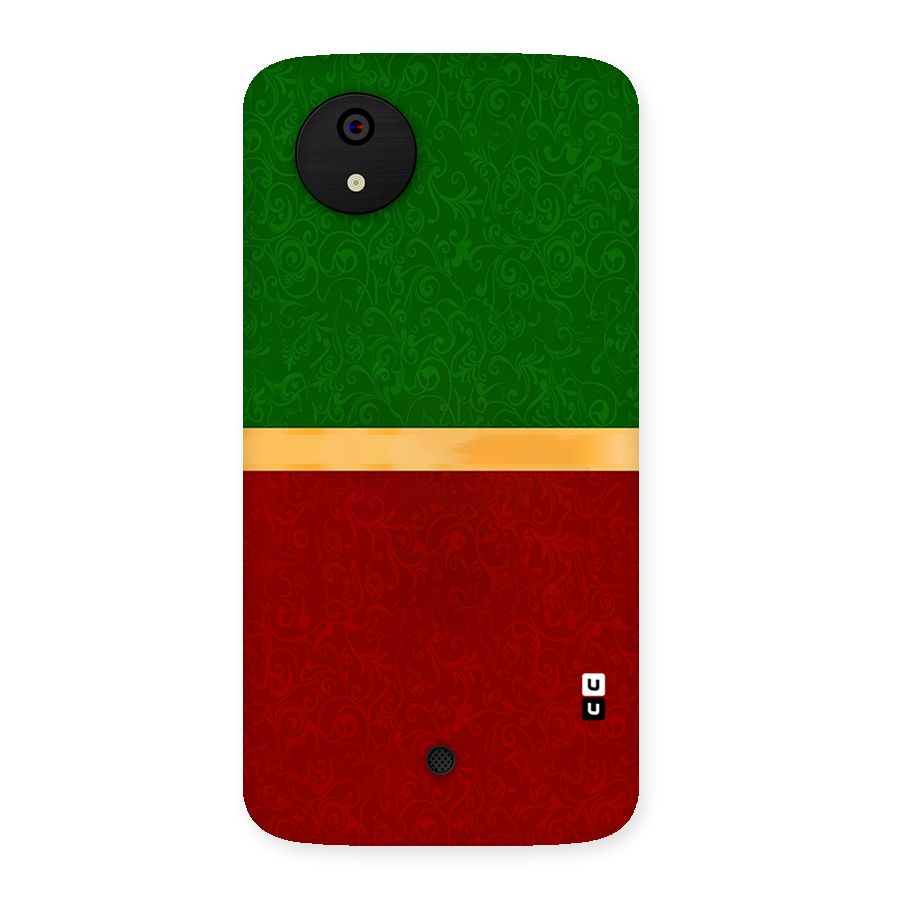 Christmas Colors Stripe Back Case for Micromax Canvas A1